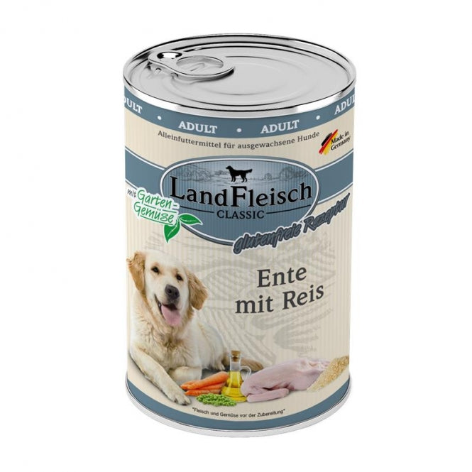 Landfleisch Dog Classic Ente mit Reis & Gartengemüse X 6