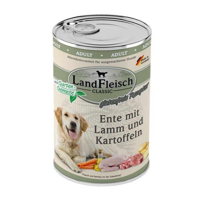 Landfleisch Dog Classic Ente mit Lamm & Kartoffeln X6