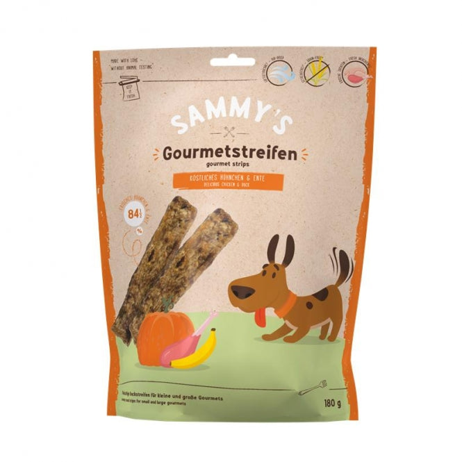 Bosch Sammys Gourmetstreifen Hühnchen & Ente 180g X 6