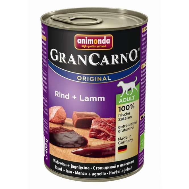 Animonda Dog Dose GranCarno Adult Rind & Lamm 400g X 6