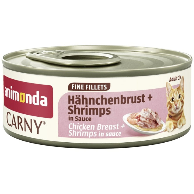 Animonda Carny Fine Filets Hühnerbrust & Shrimps – 12 × 60 g