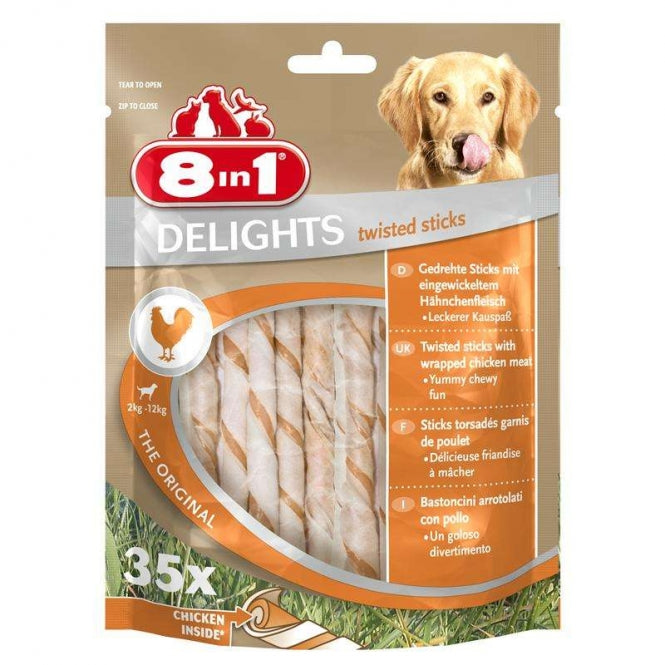8in1 Delights Twisted Sticks 10 Stück
