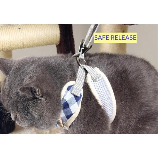 PAWSOME verstellbares Katzengeschirr mit Leine