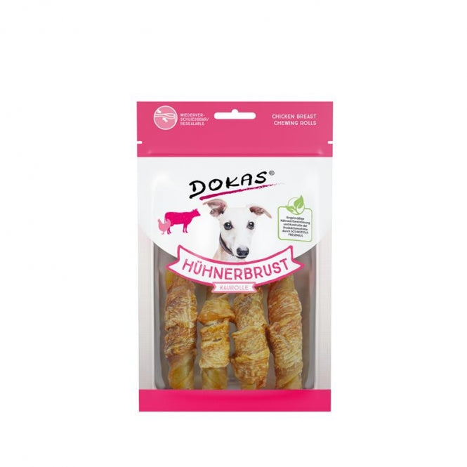 Dokas Dog Snack Hühnerbrust Kaurolle 250 g