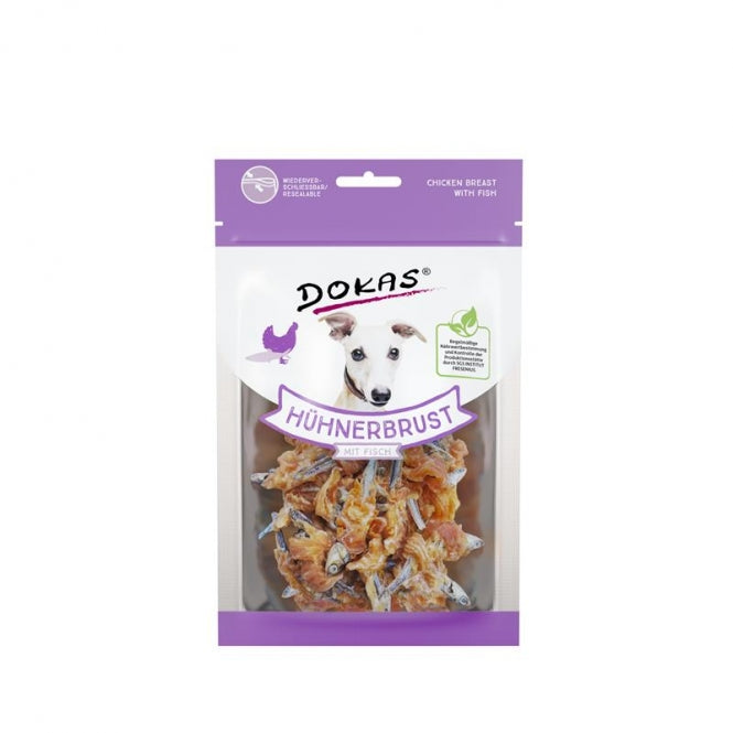 Dokas Dog Snack Hühnerbrust mit Fisch 220g