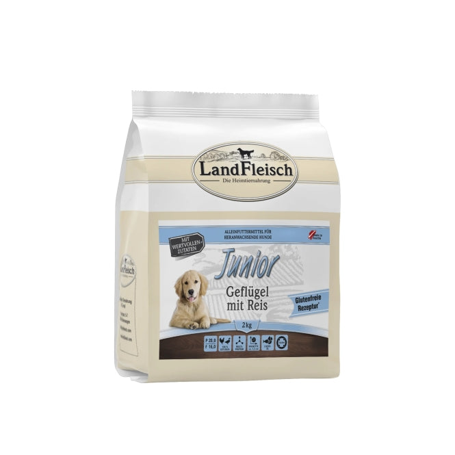 Landfleisch Dog Junior Geflügel mit Reis