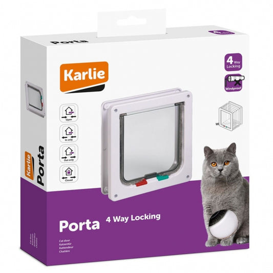 Karlie Katzentür 4-Wege-Verschluss für große Katzen