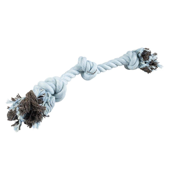Duvoplus Flossy Seil mit 3 Knoten - blau
