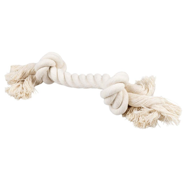 Duvoplus ECO Baumwoll-Tau mit 2 Knoten - weiß