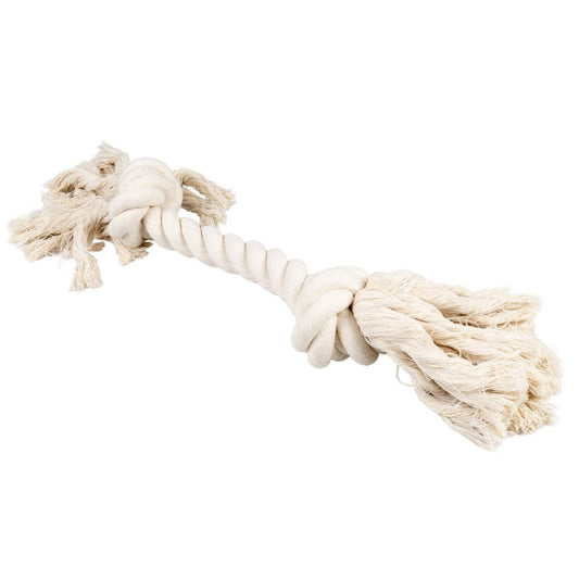 Duvoplus ECO Baumwoll-Tau mit 2 Knoten - weiß