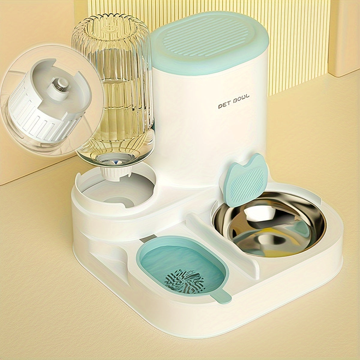 NNETM Automatic Cat Feeder & Water Dispenser (2-in-1)