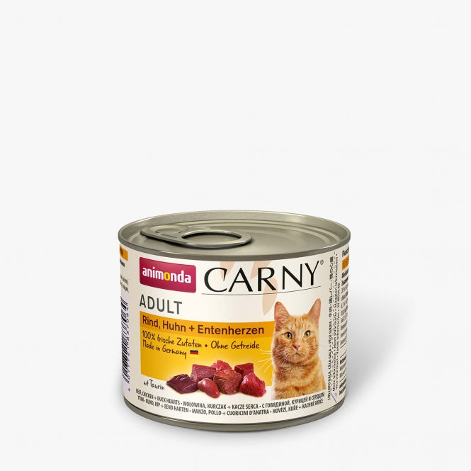 Animonda Cat Dose Carny Adult Rind & Huhn & Entenherzen X 6