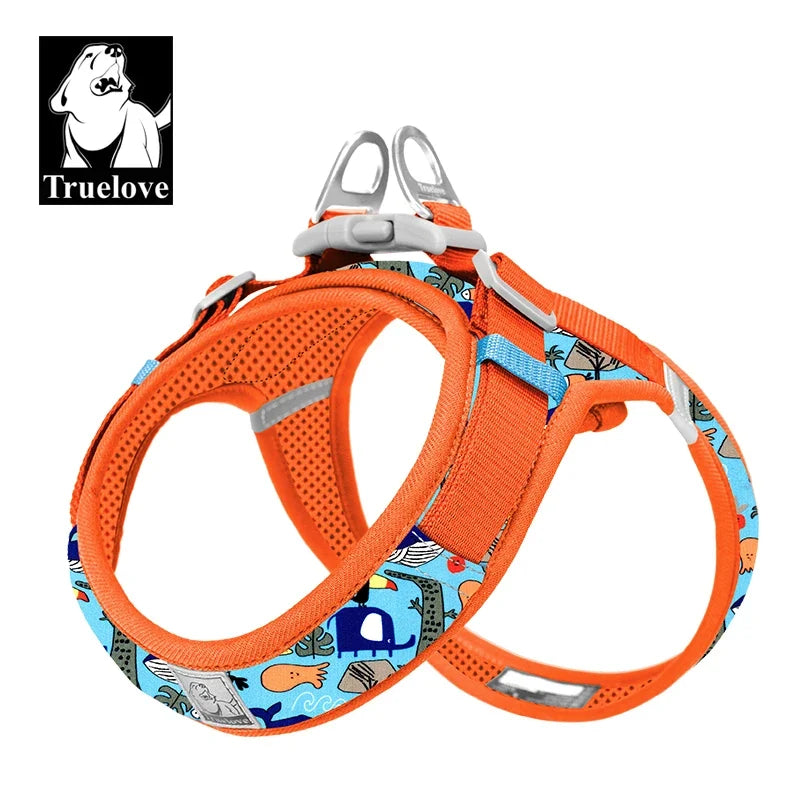 Truelove Floral Mesh Harness for Dogs Cats