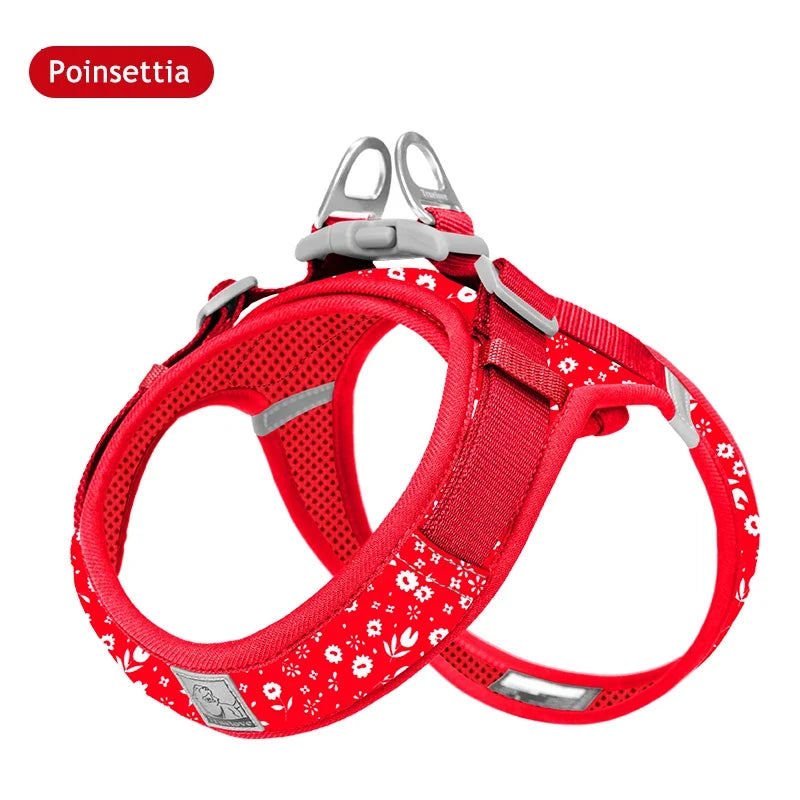 Truelove Floral Mesh Harness for Dogs Cats