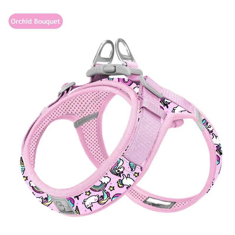 Truelove Floral Mesh Harness for Dogs Cats