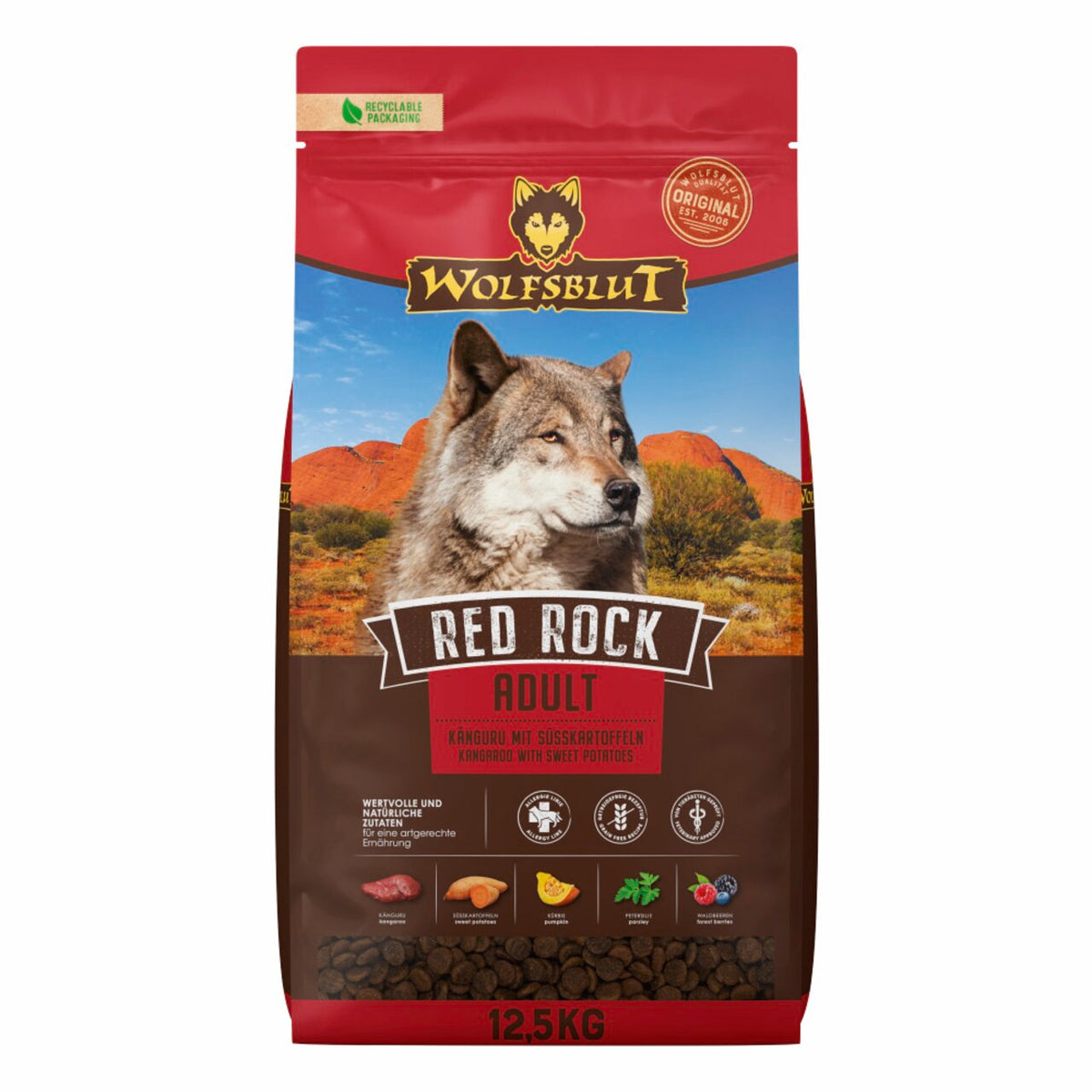 Wolfsblut Red Rock Känguru-Trockenfutter für Hunde