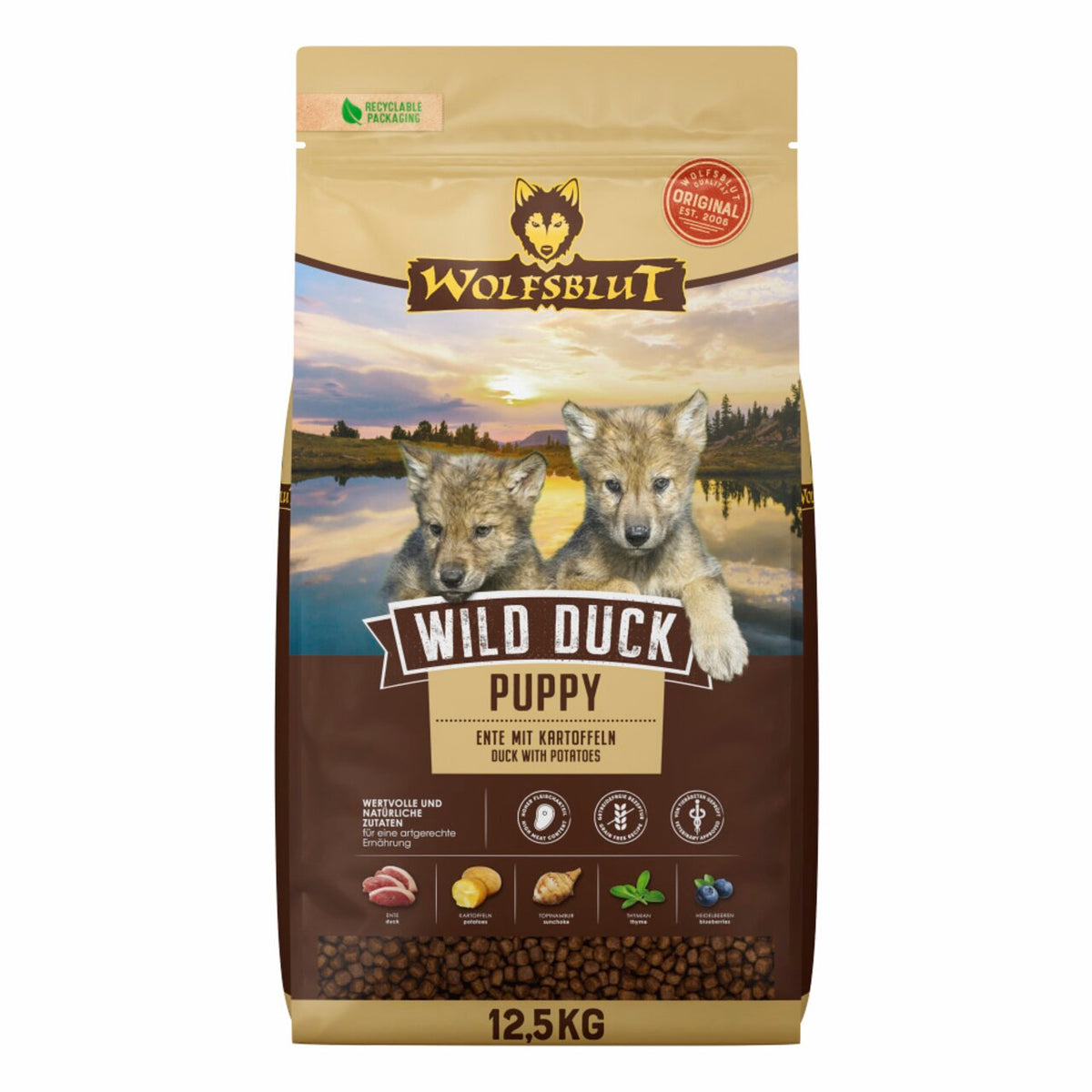 Wolfsblut Wild Duck Puppy – Welpenfutter mit Ente
