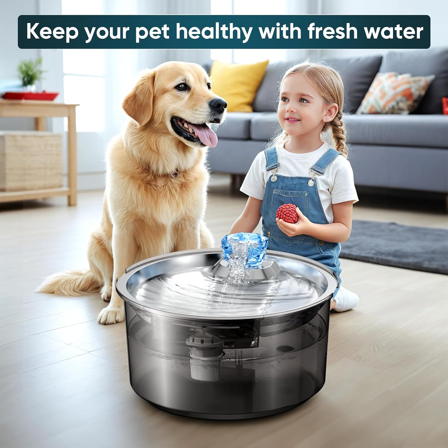 lesotc 10-Liter-Trinkbrunnen für Hunde & Katzen