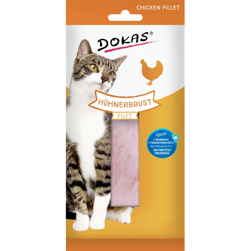 Dokas Cat Snack Filet Hühnerbrust 22g