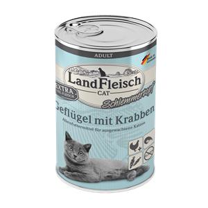 Landfleisch Cat Adult Schlemmertopf mit Geflügel & Krabben 400 g X6
